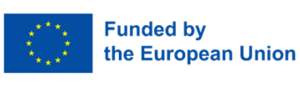 Blue logo featuring yellow stars representing EU funding.